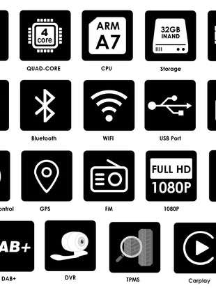 2G+32G 7 Inch Autoradio Carplay 1 Din Android Auto Car Radio GPS for Universal Stereo Multimedia Player Navigation Head Unit RDS - Riparo82