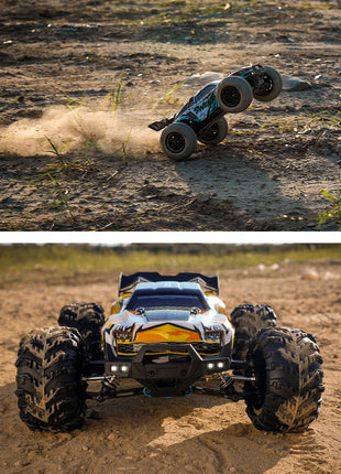 Teeggi 16101 /16102 PRO 1:16 Auto RC ad alta velocità con luce LED Drift 70KM/H 4WD RC Off-Road Car Monster Truck Giocattolo per i regali del capretto