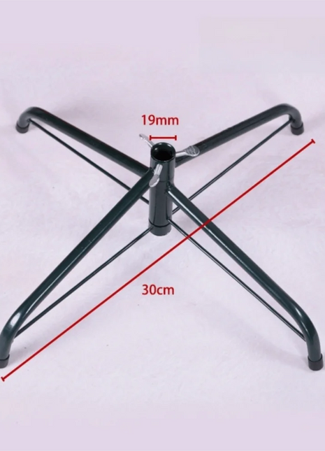 Base per supporto per albero di Natale in metallo resistente Robusto supporto per albero di Natale rotante Base per albero di Natale artificiale Accessorio per albero di Natale - riparo82