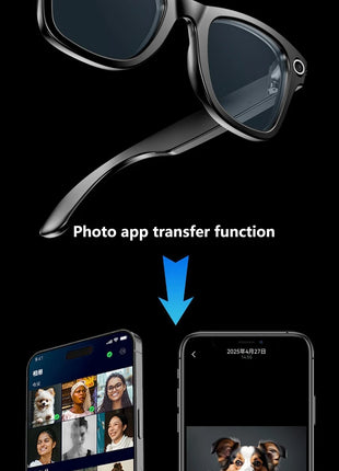 Xiaomi AI Smart Glasses with Camera Sunglasses Mini Camera Video Recorder Wireless Bluetooth Call Anti-blue Glasses for Man Wome - Riparo82