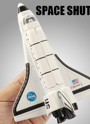 Lega Space Shuttle Shuttle Simulazione Modello di aviazione Giocattolo per bambini Decorazione Display Regalo - riparo82