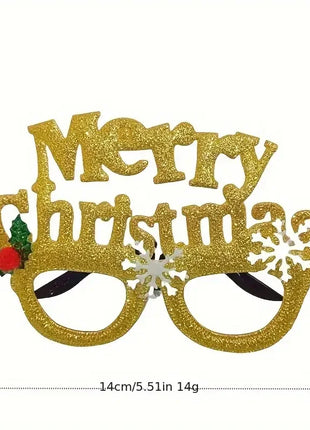 Set di bicchieri natalizi da 12 pezzi, design di cervi e alberi, classico Babbo Natale, foto di occhiali novità per celebrazioni natalizie - riparo82