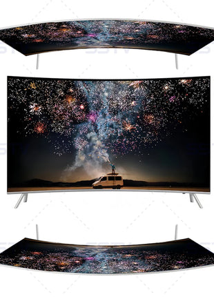 Big Screen 65" Curved TV 4K UHD Full Display Smart Television Sets 65 75 85 Inch TVs - Riparo82