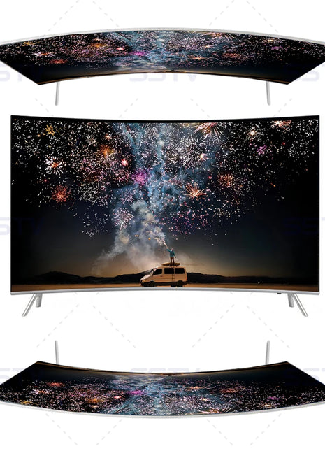 Big Screen 65" Curved TV 4K UHD Full Display Smart Television Sets 65 75 85 Inch TVs - Riparo82
