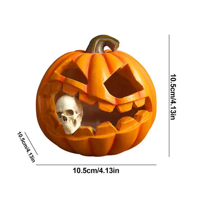 Halloween Pumpkin Lamp Pumpkin Skeleton Lights Halloween Sculpture Ornament Decoration Garden Outdoor Indoor Party Home Decor