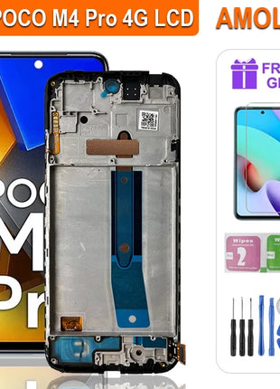 Display Super AMOLED da 6,79" MZB0B5VIN 2201117 PI PI 2201117 LCD PG per Xiaomi Poco M4 Pro 4G LCD Touch Screen Digitizer Assembly - riparo82