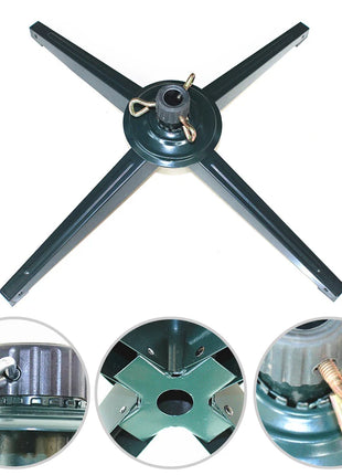 Robusto supporto per albero di Natale pieghevole per alberi da 8 piedi con base in metallo di ferro e viti di fissaggio sicurezza per una decorazione natalizia stabile - riparo82