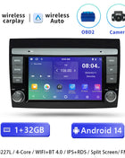 Wireless CarPlay Android 14 Car Radio for For Fiat/Bravo 2007 2008 2009 20102011 2012 AutoRadio Stereo GPS Navigation Multimedia Screen - Riparo82