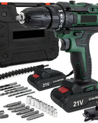 Trapano Avvitatore a Percussione a Batteria 21V, Cacciavite Elettrico, Mini Trapano a Percussione Senza Fili, Utensile Elettrico con Batteria agli Ioni di Litio