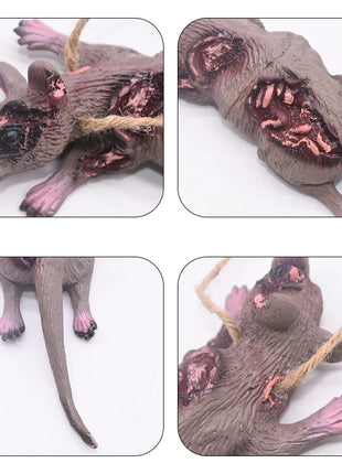 Halloween Horror Hanging Pendant Fake Dead Mouse Bat Broken Hand Feet Halloween Party Home Haunted House Scary Decoration Props - Riparo82