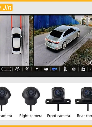 360 Cameras for Car Panoramic Camera 1080P AHD Front /Rear /Left /Right Rear View Cameras System for Android Auto Radio System - Riparo82