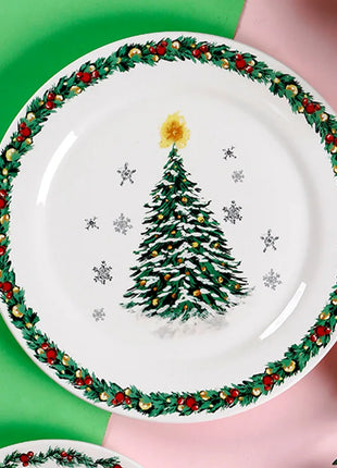 Creativo Natale Piatto in ceramica Stoviglie Ristorante di lusso Bistecca Piatti per pasta Casa Delizioso Piatto Piatto da zuppa Tazze squisite - riparo82