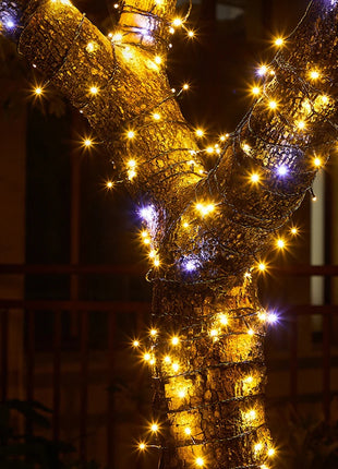 20M/Rotolo 200LED Esterno LED String Fata Luce Impermeabile Cavo Nero Spina UE Ghirlanda Lampada Natale Patio Decorazione del Giardino illuminazione - riparo82