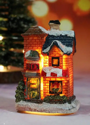 Christmas Light House Village decorazioni natalizie per la casa regali di Natale ornamenti natalizi capodanno 2024 Natale Navidad Noel