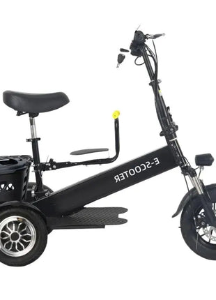 Lightweight Mobility Scooter Foldable With Basket For Adults Electric Scooter Senior Triple Shock Absorption 500W Trike 2 Seats - Riparo82