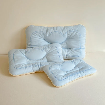 Comfortable Low Pillows for Parent and Child, Pure Cotton and Bean Velvet, Kids Adult Sleeping Pillows, 30x50 cm, 40x60, 48x74cm