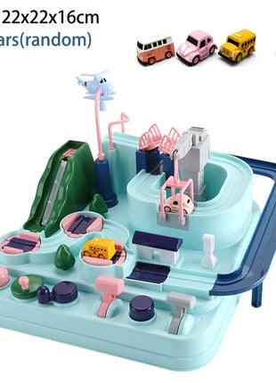 Modello di vagone da corsa Spazio Animali aerospazziali Giocattoli educativi Bambini Treno Pista Avventura Cervello Gioco interattivo meccanico - riparo82