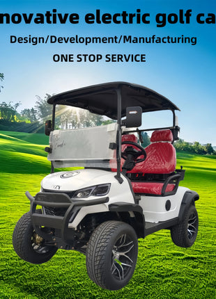 Energy Saving Effect of Manufacturer's 4+2 Seat Electric off-Road Vehicle, Four-Wheel Golf Cart    Truck with a trailer attached - Riparo82