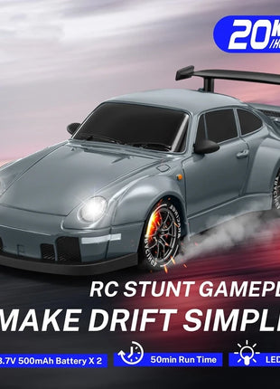 4WD RC Drift Car con luce a LED 2.4G Radio 20KM/h Auto da corsa telecomandate ad alta velocità Modello di veicolo Giocattolo regalo per Ragazzo Ragazza Kid