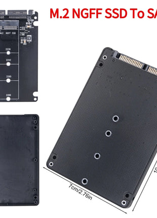 SATA3.0 6Gbps M.2 NGFF SSD To SATA3 Adapter Card M2 NGFF SSD To SATA3.0 External Hard Drive Box Hard Disk Adapter Board - Riparo82