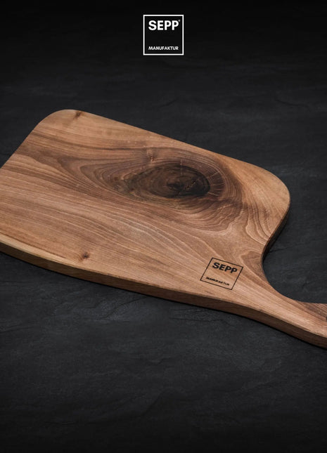 SEPP' Speckbrettl 100% Südtiroler Nuss-Massivholz - riparo82