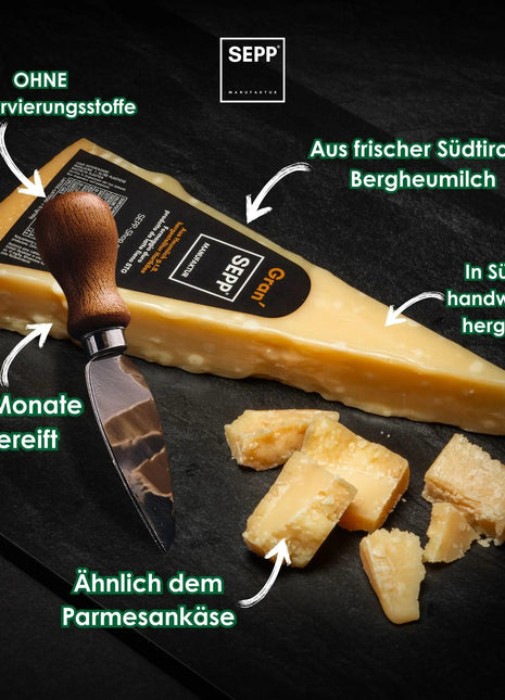Gran'SEPP Hartkäse aus Bergheumilch