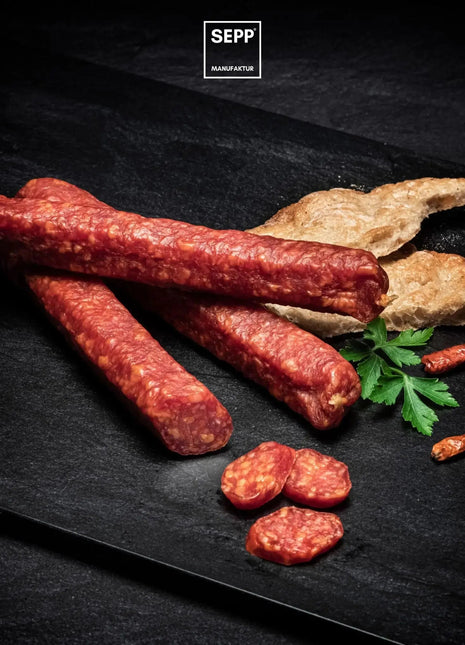 SEPP' Peperoncino-Kaminwurzen pikant (3 Stk.)