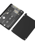 SSD Enclosure M.2 SATA SSD B KEY to SATA3.0 2.5inch Adapter Converter 7mm Aluminum Case Black Box for 2230 2242 2260 2280 M2 SSD - Riparo82
