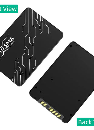 SSD Enclosure M.2 SATA SSD B KEY to SATA3.0 2.5inch Adapter Converter 7mm Aluminum Case Black Box for 2230 2242 2260 2280 M2 SSD - Riparo82