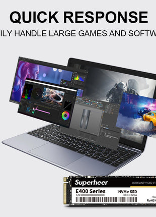 SUPERHEER NVME M2 SSD PCIe 256GB 512GB 128GB 1TB 2tb Hard Drive 2280 Internal Solid State Disk for Desktop Laptop M.2 PCIe 3.0 - Riparo82