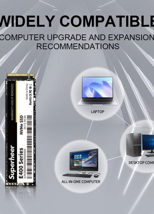 SUPERHEER NVME M2 SSD PCIe 256GB 512GB 128GB 1TB 2tb Hard Drive 2280 Internal Solid State Disk for Desktop Laptop M.2 PCIe 3.0 - Riparo82