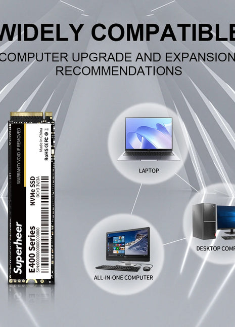 SUPERHEER NVME M2 SSD PCIe 256GB 512GB 128GB 1TB 2tb Hard Drive 2280 Internal Solid State Disk for Desktop Laptop M.2 PCIe 3.0 - Riparo82