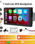 2G+32G 7 Inch Autoradio Carplay 1 Din Android Auto Car Radio GPS for Universal Stereo Multimedia Player Navigation Head Unit RDS