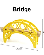 Tutti i tipi di binari del treno in legno Accessori Binari ferroviari in legno di faggio Ponte in legno Tunnel adatto per binari in legno Giocattoli per bambini - riparo82