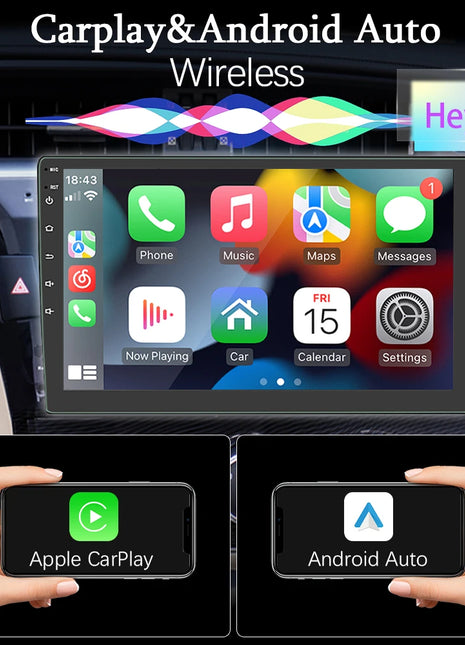 Android 11 Car Radio 1 din Stereo Autoradio Carplay Andriod Auto 32G  7"/9"/10" Universal WIFI GPS Car Audio Multimedia Player - Riparo82