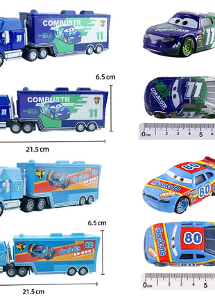 Auto 2 Mack Truck Pixar auto da corsa Lightning McQueen Jackson Storm mini Car 1 3 collezione Pressofuso Giocattolo in metallo Regalo per il regalo del capretto - riparo82