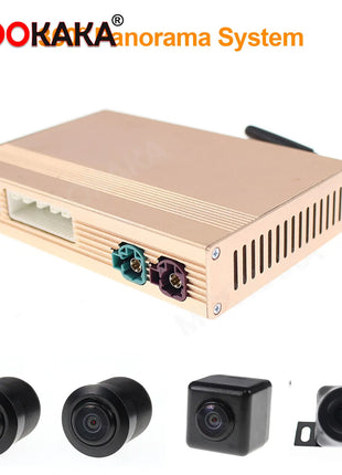 360 Degree Car Camera 1080P 3D Panoramic Surround View Right+Left+Front+Rear View Reverse Camera Kits Android Navigation Parts - Riparo82