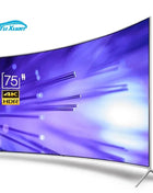 New Television 55 Inch Curved Smart Led TV 4K UHD LED Television Wifi Usb Video Fashion Design 55 inch smart tv 4k ultra hd - Riparo82