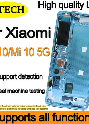 Sostituzione LCD originale Super AMOLED per Xiaomi Mi 10 Display Touch Screen M2001J2G, M2001J2I, Mi 10 - riparo82