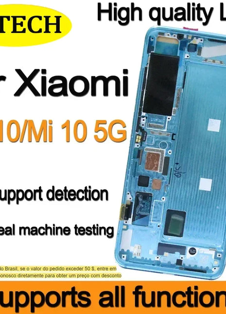 Sostituzione LCD originale Super AMOLED per Xiaomi Mi 10 Display Touch Screen M2001J2G, M2001J2I, Mi 10 - riparo82