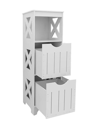 Mobili da bagno moderni bianchi con 2 cassetti