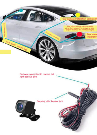 10.26in Mirror Dash Cam BT5.0 HD Night Vision 3 Recorded Video Front 2.5K Rear 1080P Driving Recorder for Cars Car DVR Dash Cam - Riparo82