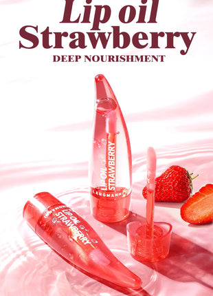 Natural Moisturizing lipstick Moisturizes and softens the water feeling, transparent and nude, easy to apply lip oil - Riparo82