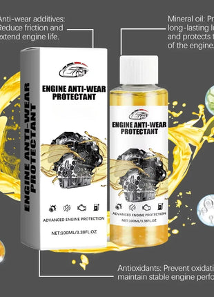 100ML Highly Effective Car Engine Anti-Wear Protectant Noise Reduction Oil Liquid Additive Automobile Maintenance Curing Agent - Riparo82