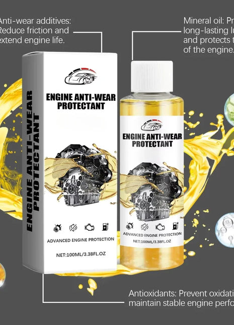100ML Highly Effective Car Engine Anti-Wear Protectant Noise Reduction Oil Liquid Additive Automobile Maintenance Curing Agent - Riparo82