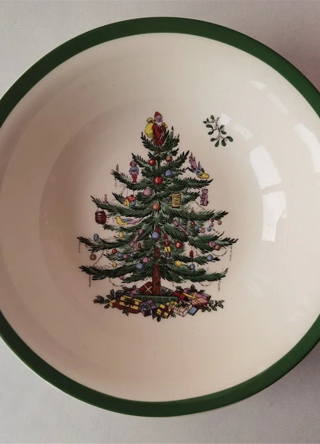 Classic Green Edge Series Christmas Set Size Plate Square Plate Size Bowl Fish Dish Coffee Set - riparo82