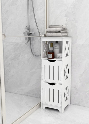 Mobili da bagno moderni bianchi con 2 cassetti