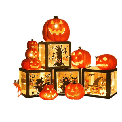 Pumpkins Lamp Halloween Decoration For Home Yard Garden Outdoor Decor Hallowen Horror House Skull Party Props Glow in The Dark