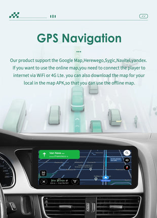 10.25"Carplay Android 13 Auto Car radio For Audi A4 A5 B8 S4 S5 2009-2016 car intelligent system Multimedia GPS Stereo Head Unit - Riparo82