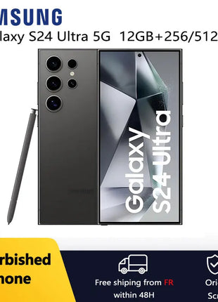 Samsung Galaxy S24 Ultra 5G ricondizionato 6,8" dinamico LTPO AMOLED ROM 256/512 GB RAM 12 GB Snapdragon NFC telefono cellulare AI originale - riparo82